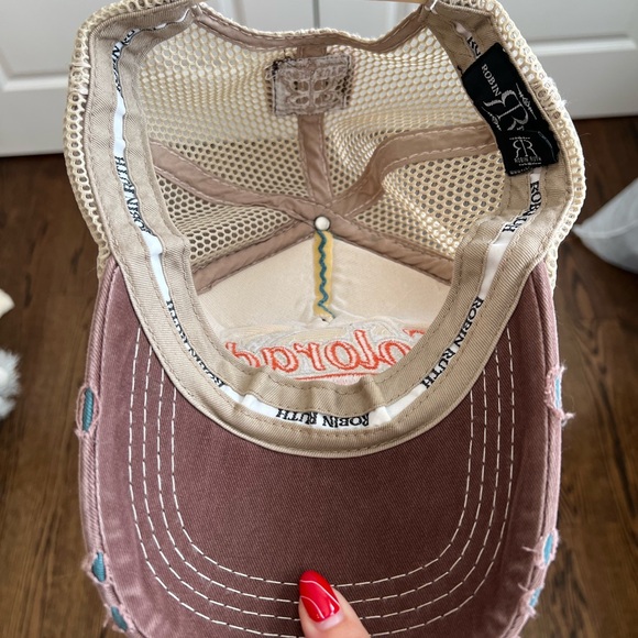 Robin Ruth Distressed Trucker Hat - Picture 6 of 7